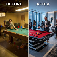 Aurelius NovaEdge 8-Foot Modern Pool Table — Before & After
